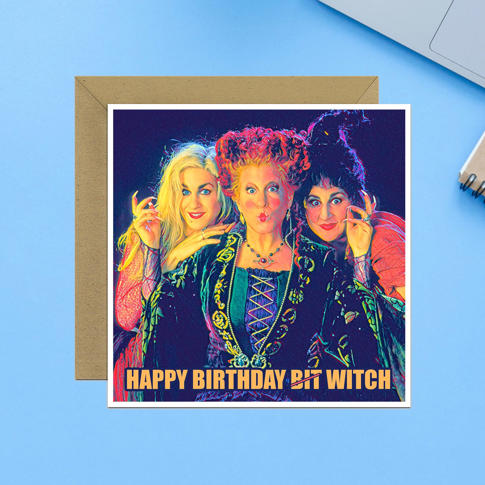 Hocus Pocus Birthday Art Greeting Card | Etsy