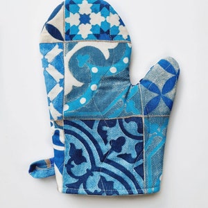 Majolica Oven mitt/ Amalfi oven glove for kitchen decoration /Italian kitchen decor ideas for Housewarming gift