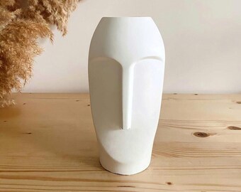 Adorable Humanoid Ceramic Planters Nordic Scandi Inspired Plant Flower Pot Indoor Outdoor Bedroom Kitchen Office Desktop Bathroom Vase