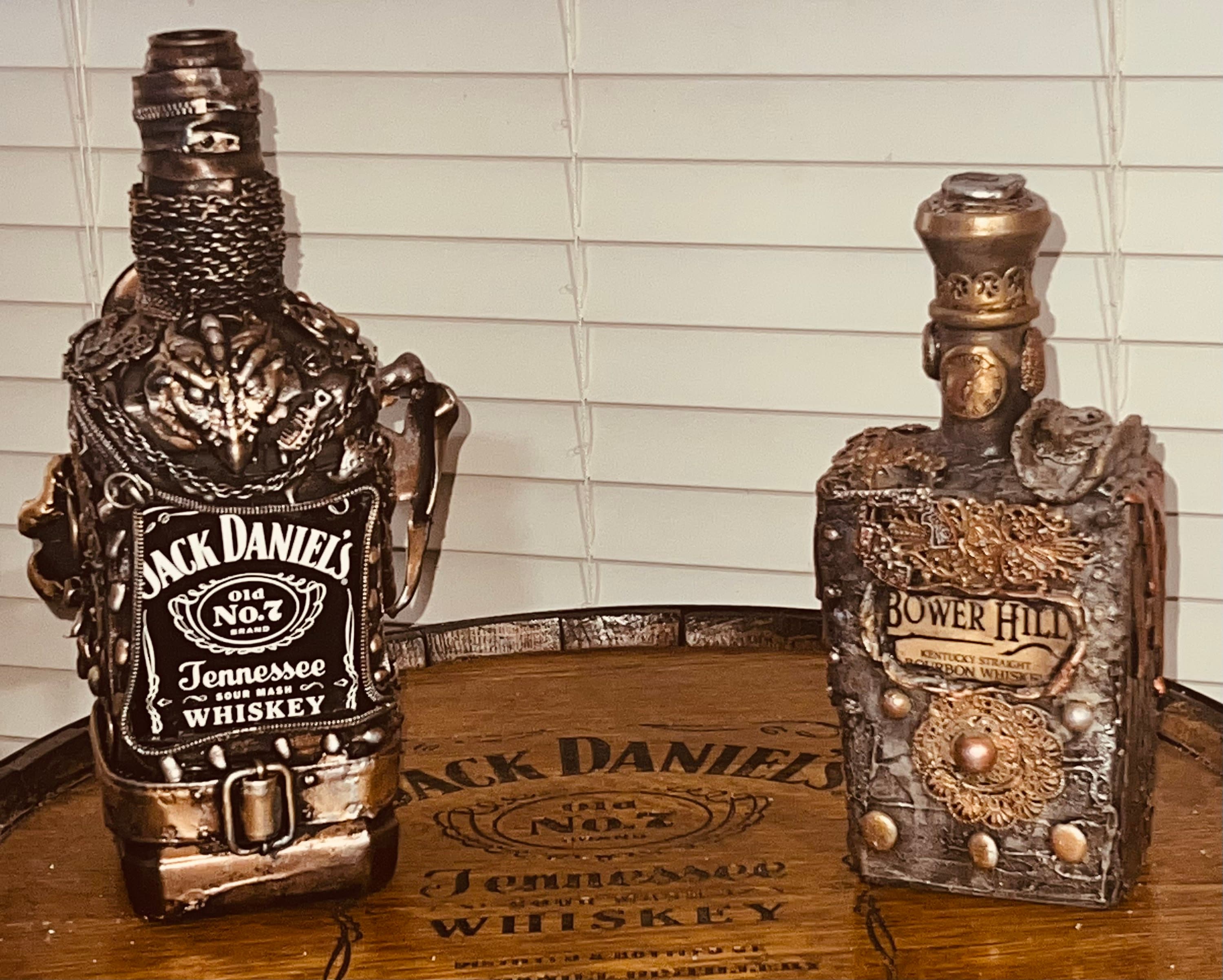 Jack Daniels Bottle Art LAMP Steam Punk Decor Steam Punk Bottle Art jack-daniels-bottle-art-lamp-steam-punk-decor-steam-punk-bottle-art
