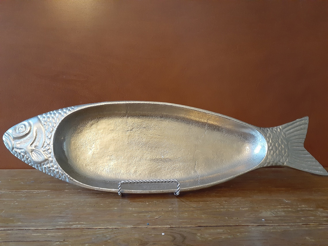 Vintage Decorative Fish Plate Thick Aluminum Wall Hanging Etsy
