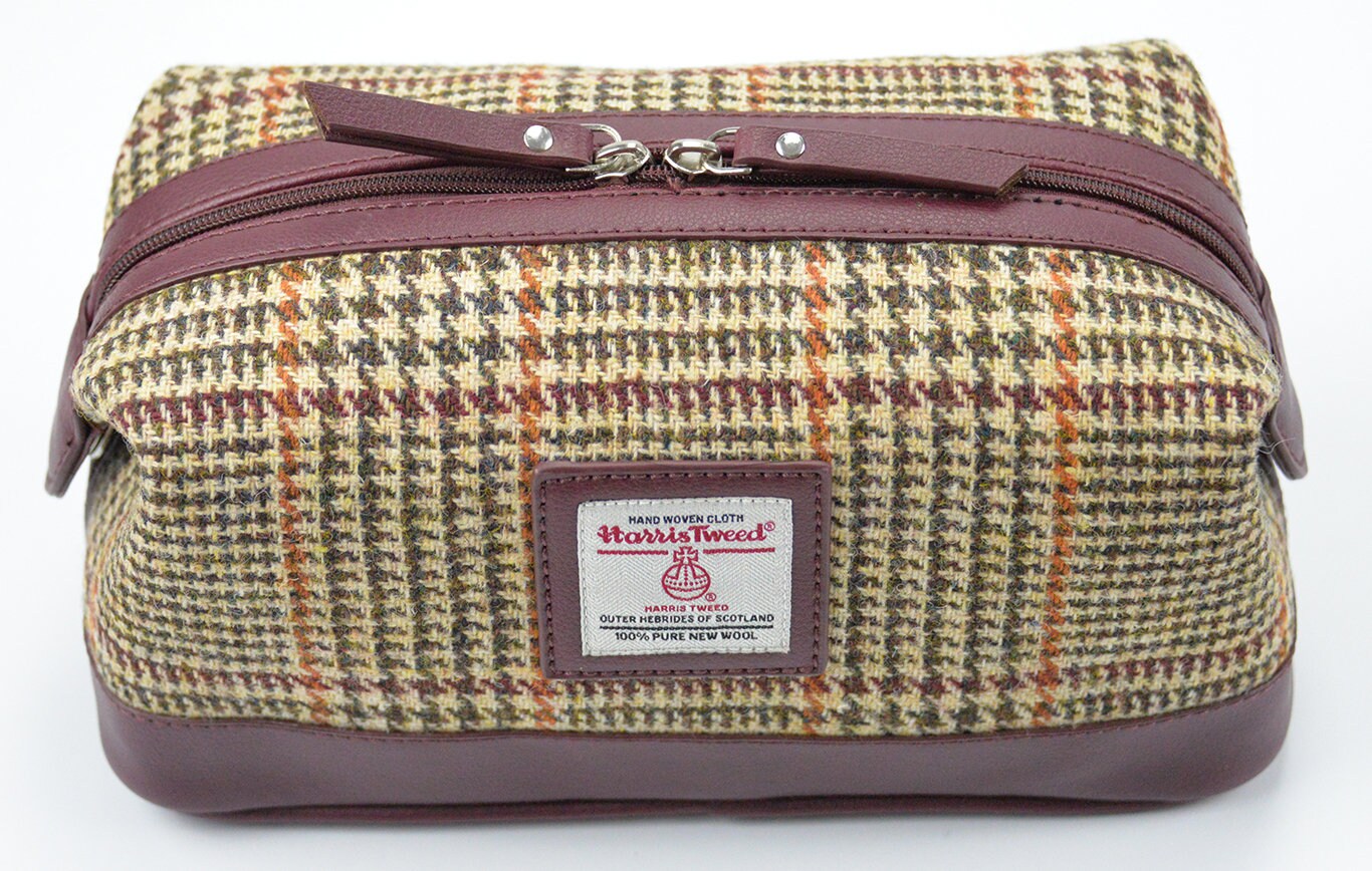 Harris Tweed Wash Bag Harris Tweed Toilet Bag Harris Tweed Etsy