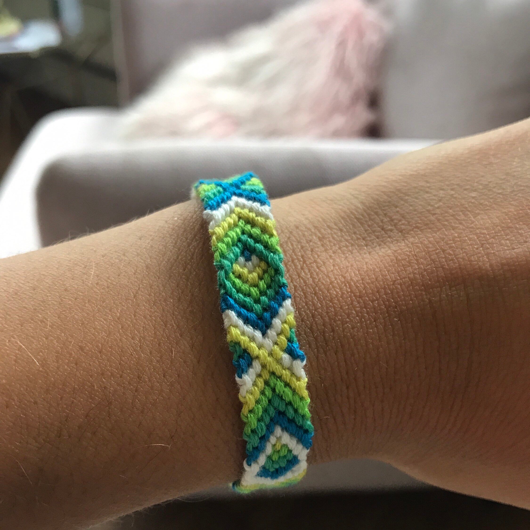 Neon Green XO Friendship Bracelet Etsy UK