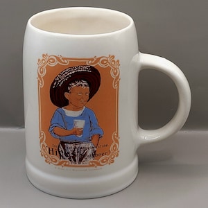 Vintage Hires Root Beer Stoneware Stein Pastel Mug Made In Canada