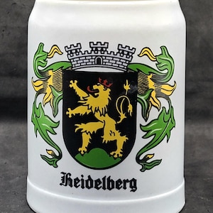Vintage Lowenbrau Munich Glazed Stoneware Beer Ale Stein 1L Mug Made in Germany