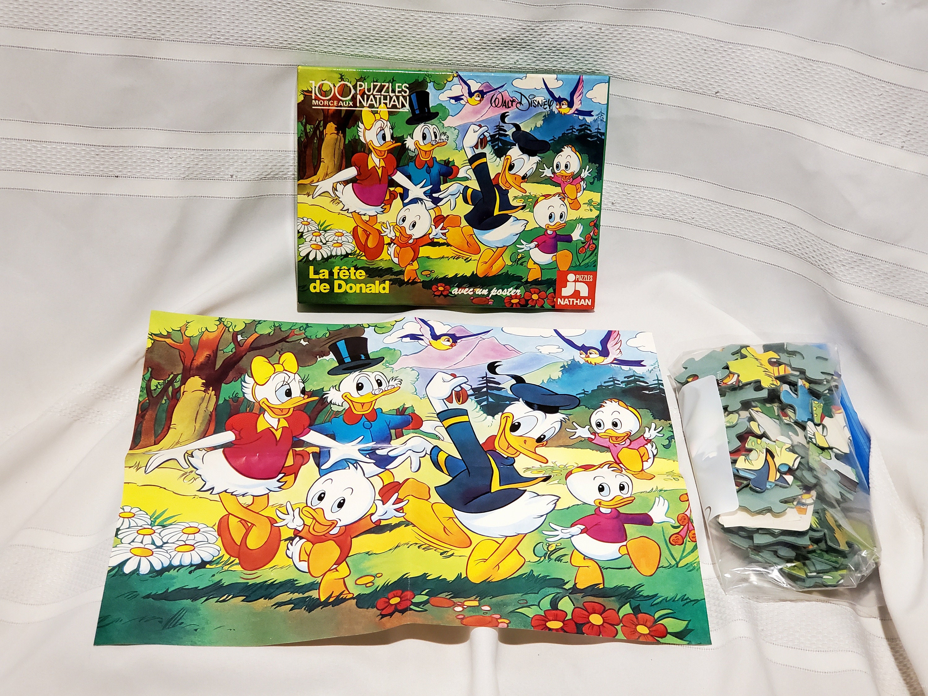ジグソーパズル　500ピース 「Donald Duck in Africa」 VINTAGE DISNEY DONALD DUCK JIG-SAW PUZZLE FOR KIDS 70 PIECES