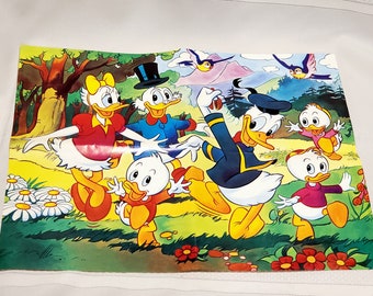 DONALD DUCK ★ ヴィンテージ　パズル　ウォルトディズニー Vintage Walt Disney's Donald Duck Jaymar Inlaid Frame Tray