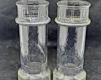 Vintage Red Lobster Drinking Glasses Set of 2 Collectible Tower Lighthouse 12 Oz