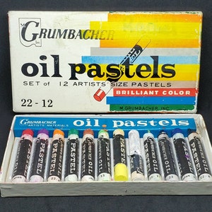Vintage Art pack Kit Water Color, Crayons, Oil Pastels mix Tray Set Taiwan  toy