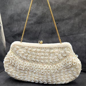 Vintage Simpson’s Hong Kong Beaded Evening Bag Purse Bridal Clutch