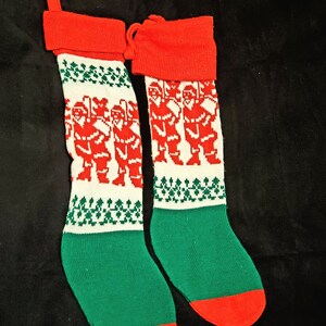 Vintage Christmas Stocking Dog &quot;A Dawg Gone Merry Christmas&quot; Holidays 22&quot; Length