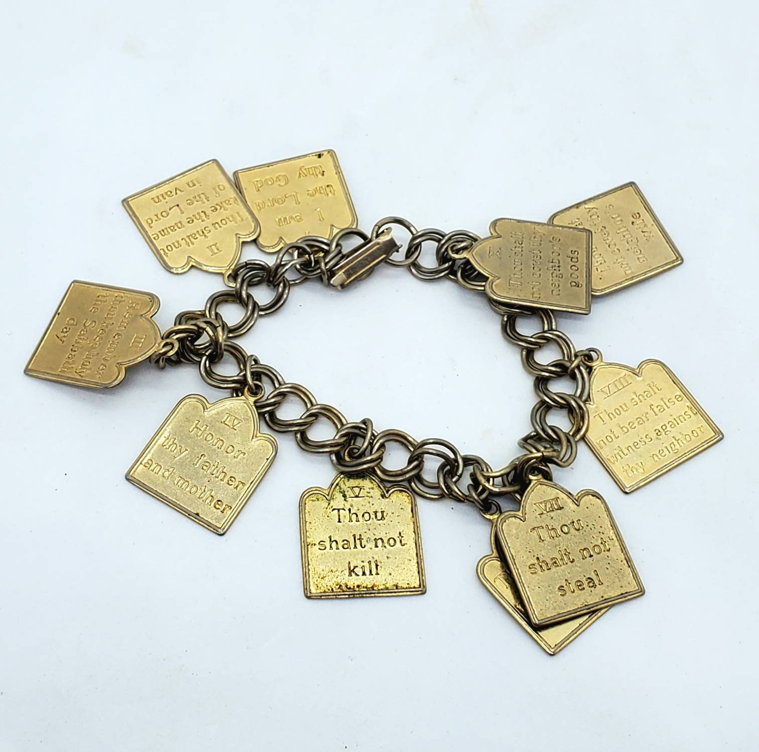 Ten commandments cheap bracelet vintage