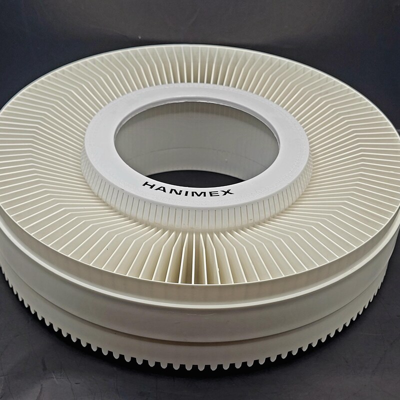 Carosello Per Diapositive Hanimex Da 120 Posizioni - Rotativo, Compatibile Universale, Usato
