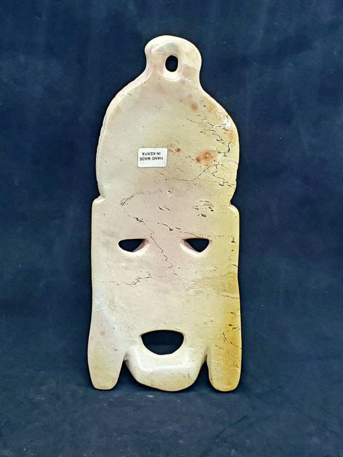 Vintage African Soapstone Tribal Mask Carving Hand Made in Etsy