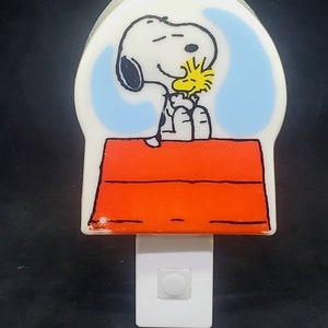 Vintage Peanuts Snoopy and Woodstock Nightlight 1970s GE Electric -   Israel