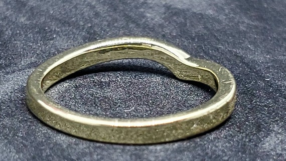 Vintage Wishbone Ring Gold Tone Crystal Glass Siz… - image 4