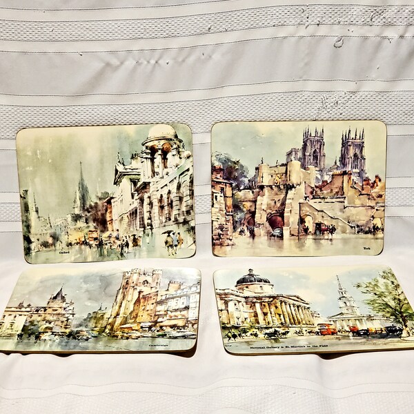 Vintage London Placemats Etsy