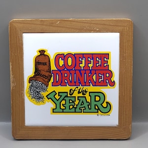 Sottopentola Contenova per bevitore di caffè vintage dell&#39;anno