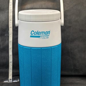 Vintage Coleman PolyLite Liter Jug Cooler Model 5590 Teal Aqua