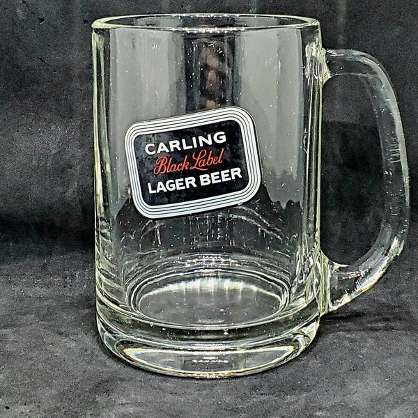 Carling Black Label Beer Glass Etsy