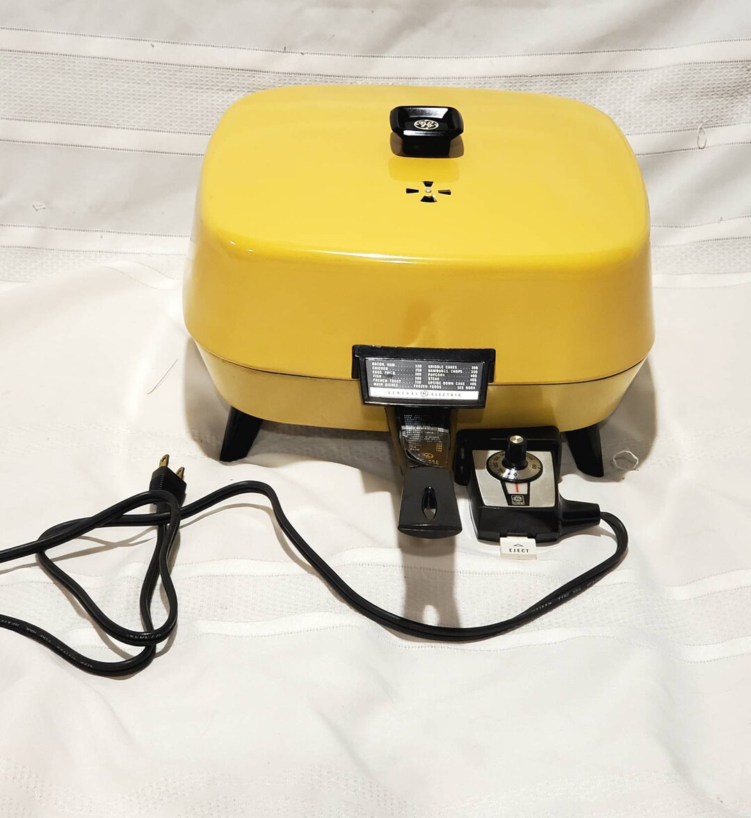 Vintage Electric Skillet GE With Control Manual Automatic Etsy