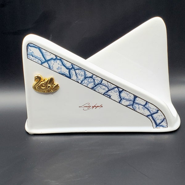 Ceramic Lady Napkin Holder Etsy