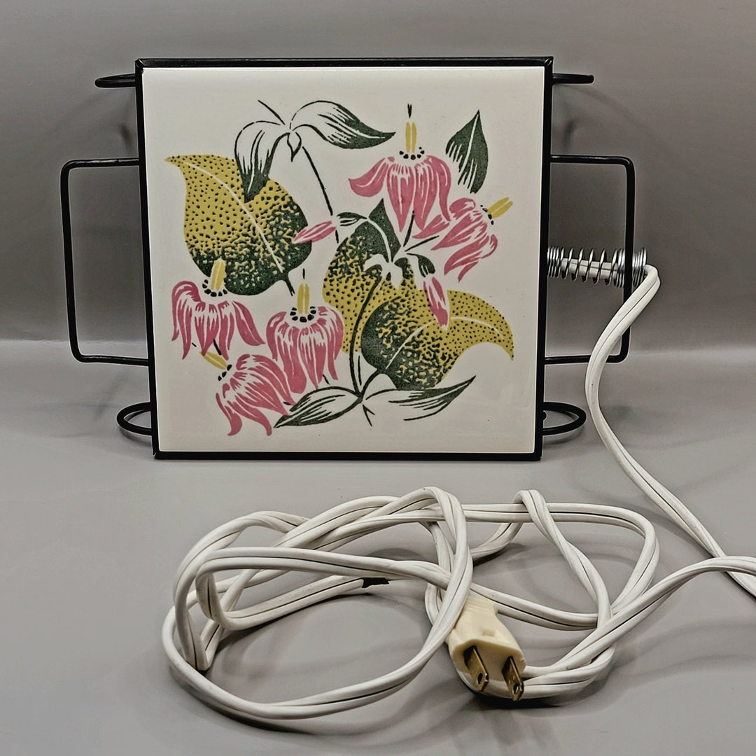Vintage Electric Hot Plate Food Buffet Warmer Tile Trivet Pink Etsy