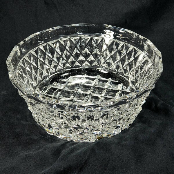 Lead Crystal Punch Bowl Etsy