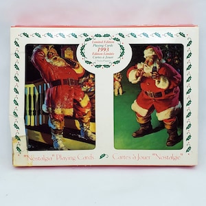 Vintage Coca Cola Spielkarten Nostalgie Limited Edition 1993 2er Pack NOS