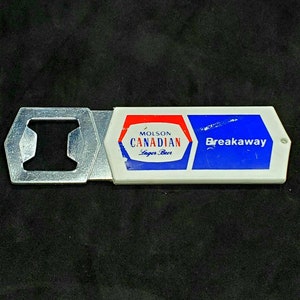 Vintage Molson Canadian Breakaway Bottle Opener Collectible Barware