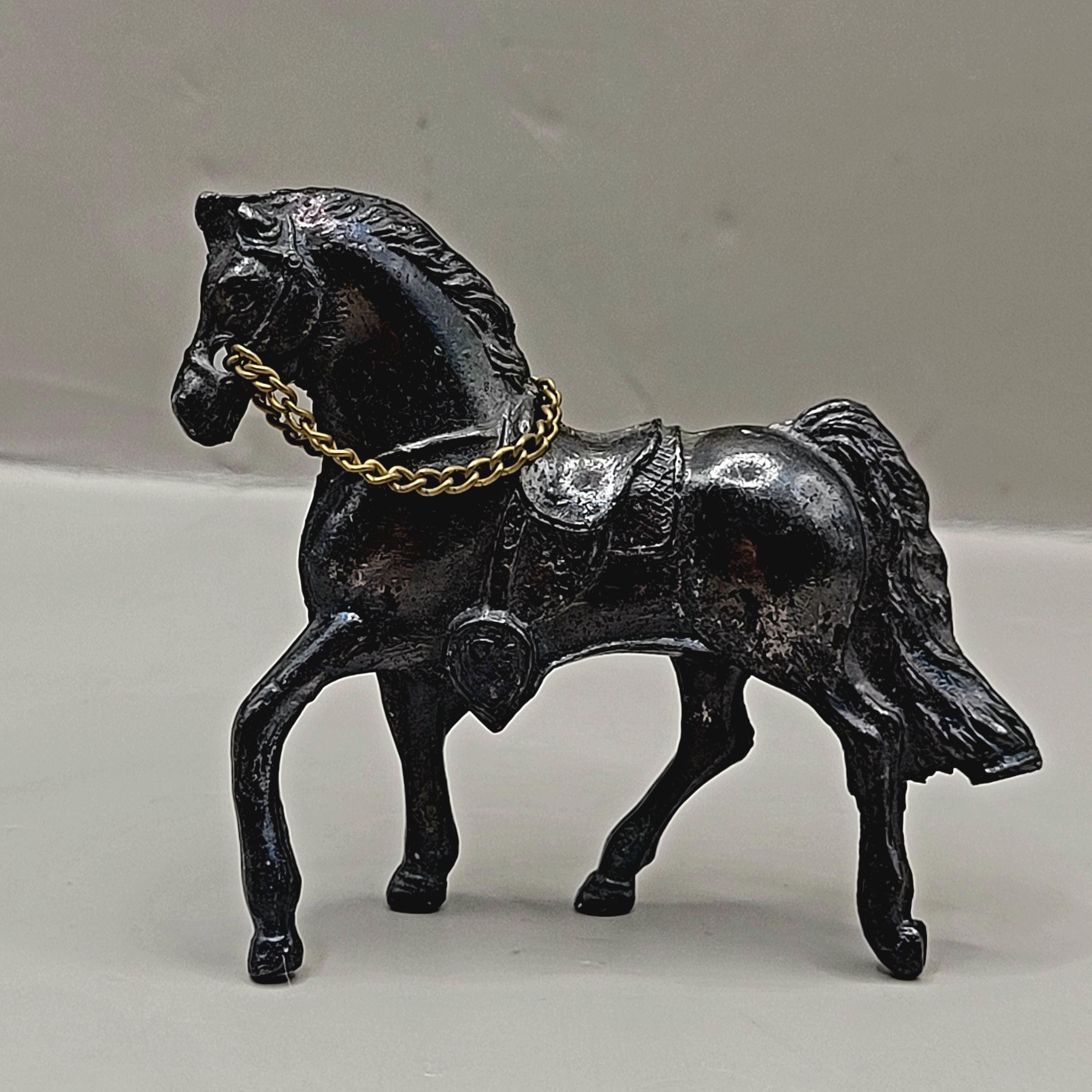 すぐったレディース福袋 Saddle With Horse Metal Vintage Figure 2.5 Japan in Made 絵画