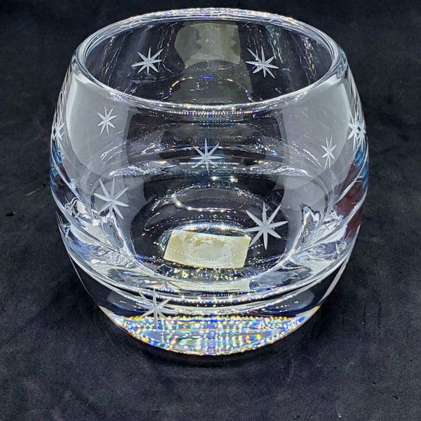 Crystal Glass Star Candle Holder Etsy