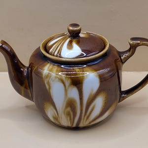 Vintage Brown Drip Glaze Teapot Ceramic Small Tea Pot Made In China