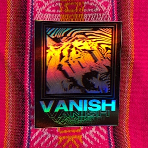 VANISH holographic sticker