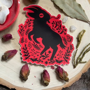 DEVIL GOAT Glossy Vinyl Sticker