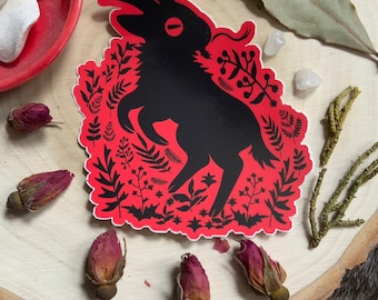 DEVIL GOAT Glossy Vinyl Sticker