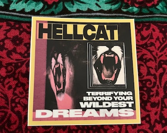 HELLCAT horror vinyl sticker