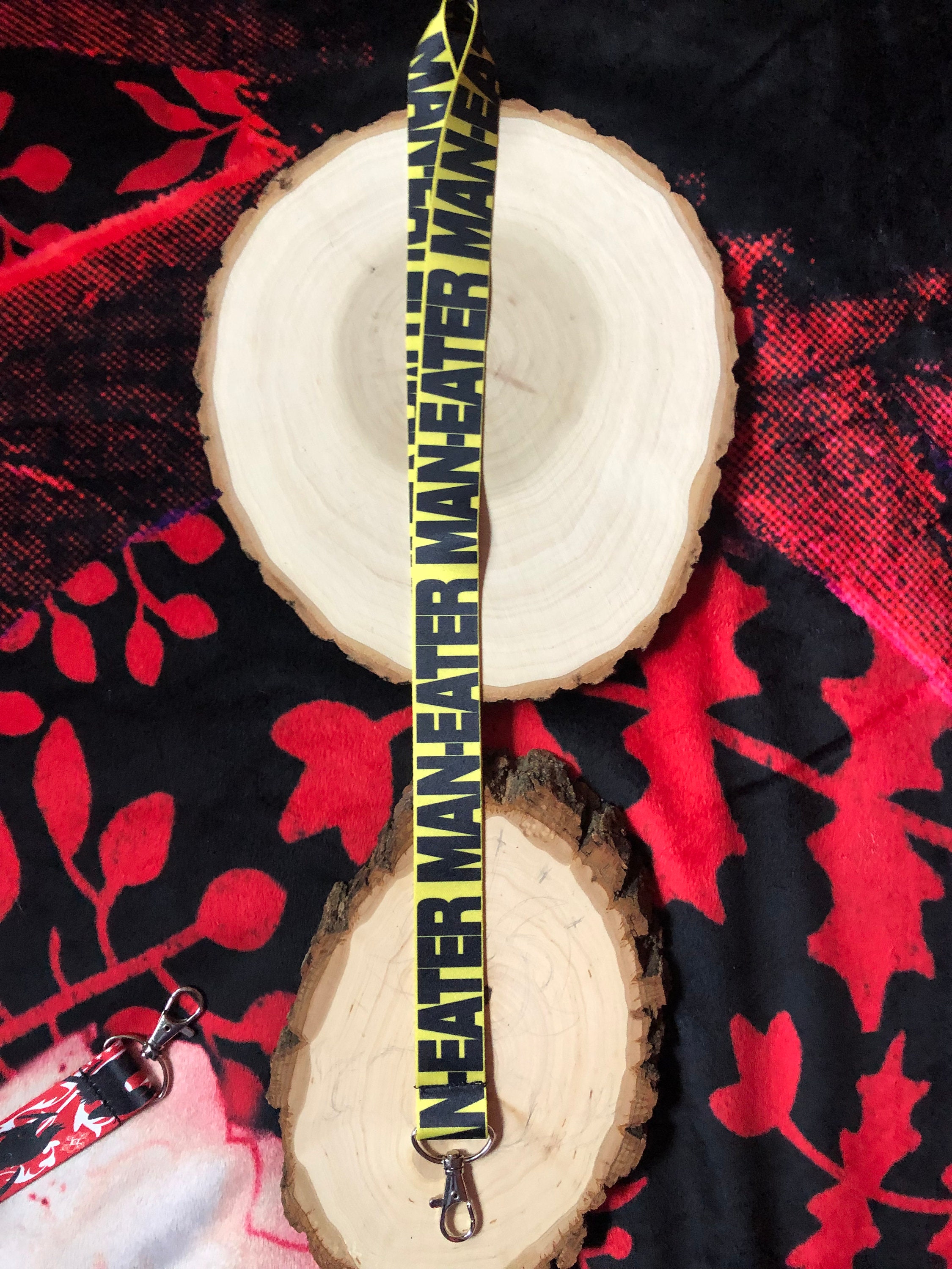 MAN EATER Extra Thick Horror Lanyard