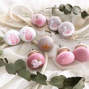 Decorative buttons ballerina, swan, ...