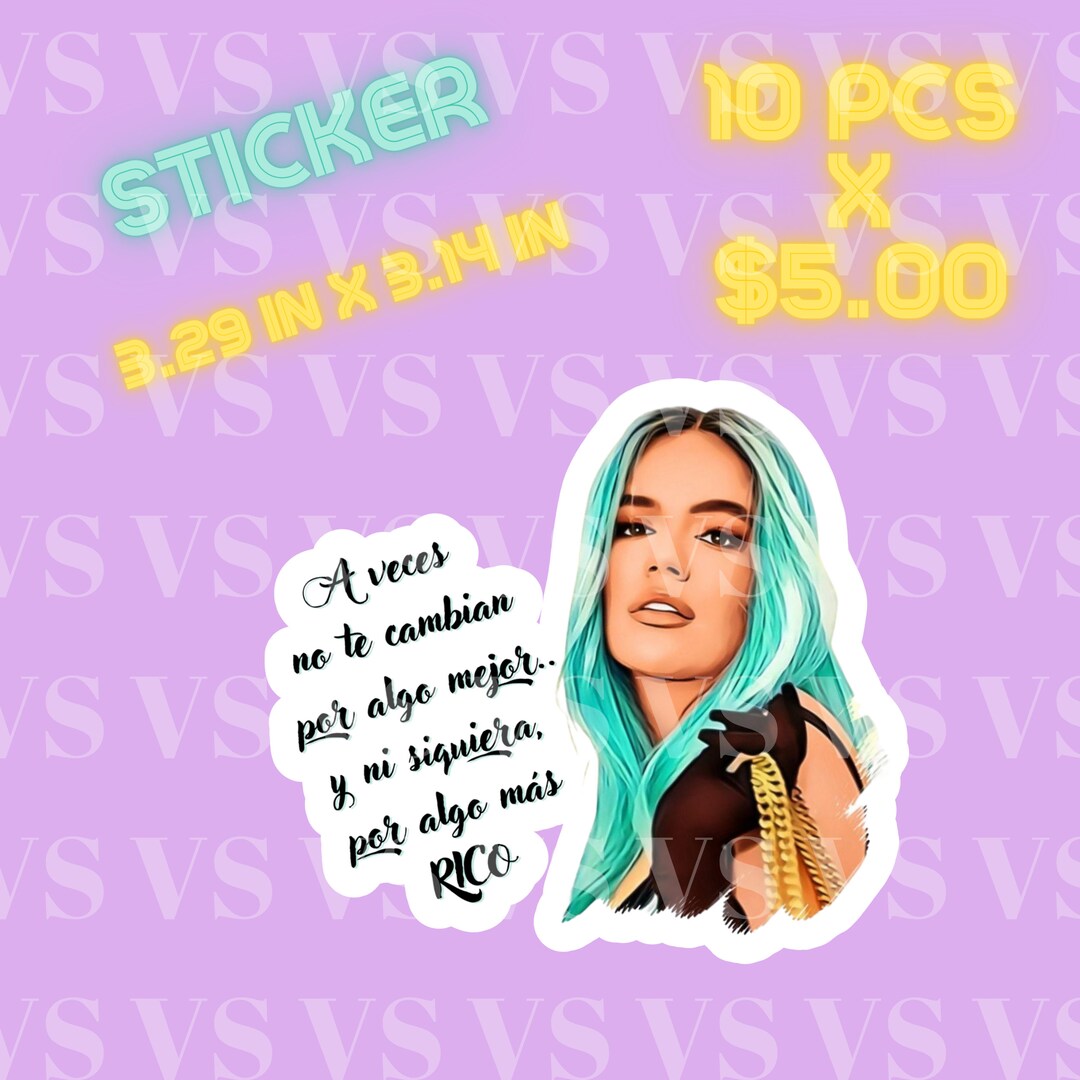 KAROL G STICKERS Etsy