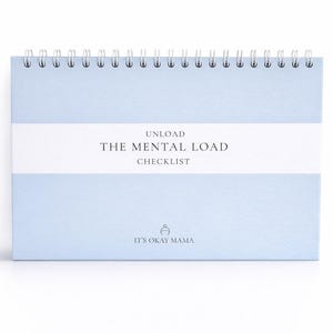 Mental Load Checklist Notebook, Spiral Bound Task Organizer w/ Brain Dump Section, Parenting Planner for Breaking Down To-Do Tasks