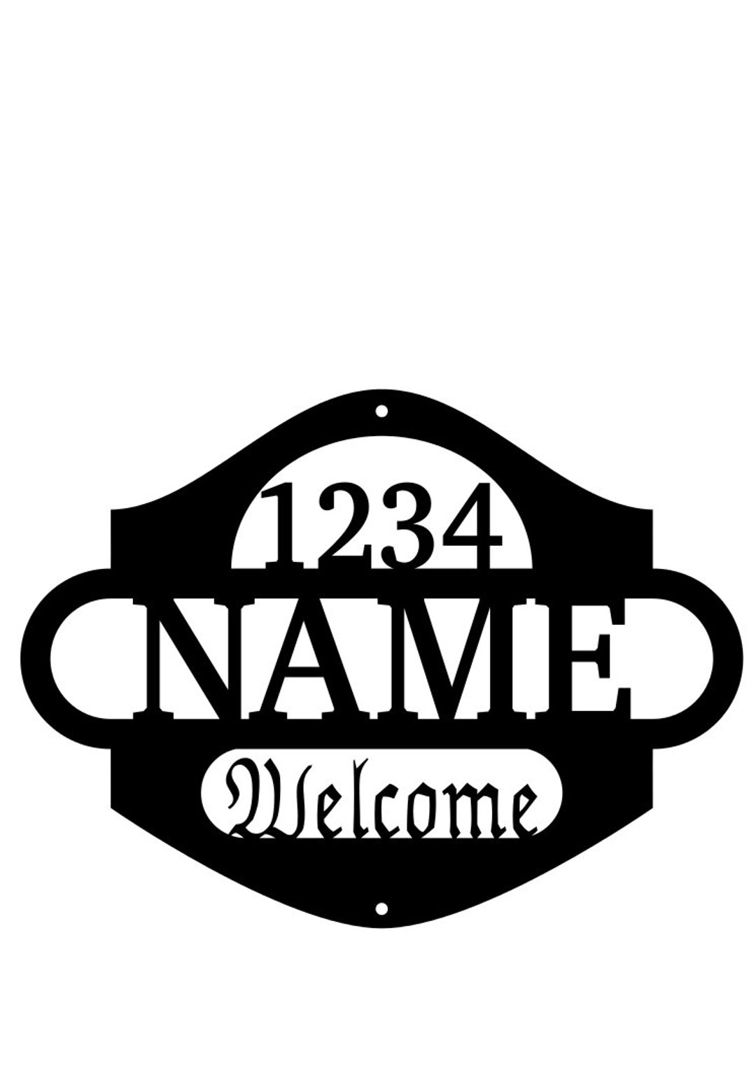 Personalized Address Sign Personalized Address Name Etsy