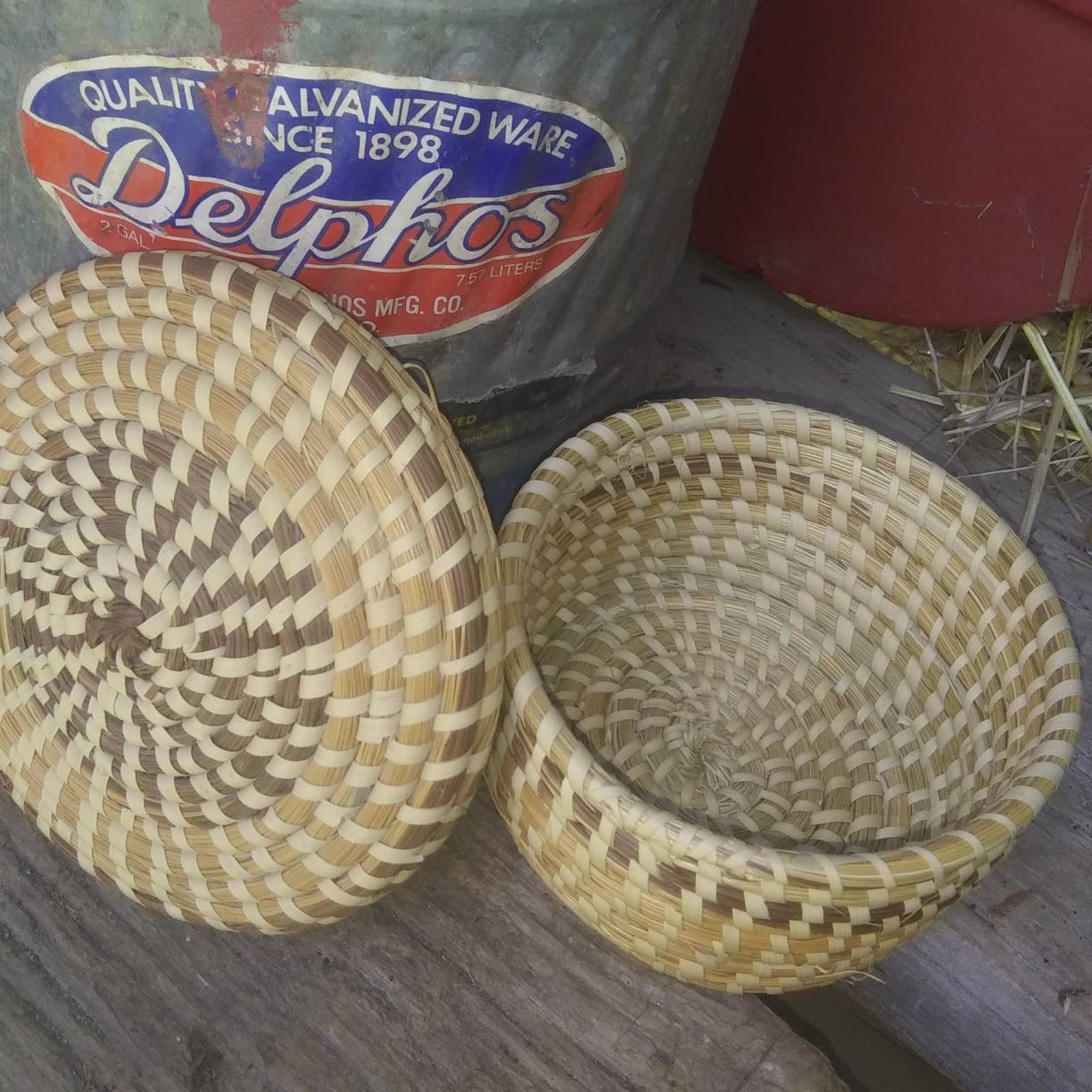 Sweetgrass basket Charleston SC woven basket covered basket Etsy