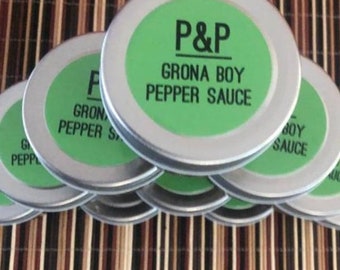 GRONA BOY,Hot Pepper Sauce,African Pepper Sauce Sample Jar