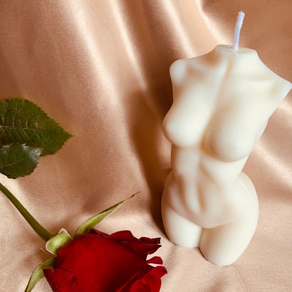 Women Torso Candle | Nude Candle | Handmade Naked Torso Candle | Female Figure | Goddess Candle | Scented Candle