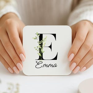 Personalised Name and Initial Coaster, Gift Coaster