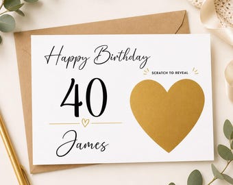 Personalized Birthday Scratch Card: Surprise Gift Reveal