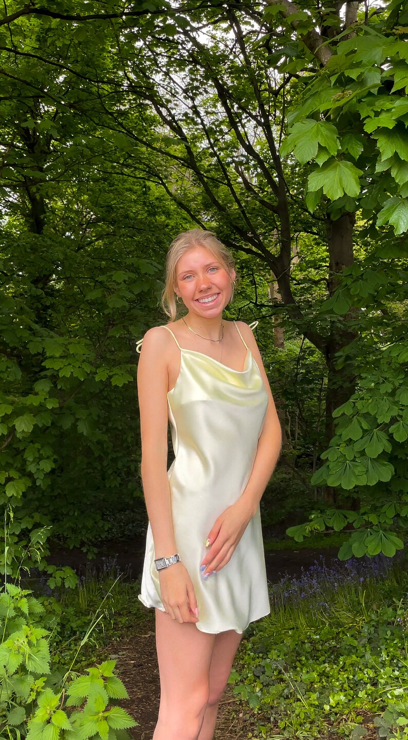 PDF Cowl Neck Mini Slip Dress Pattern Uk Size 4 26 US Etsy