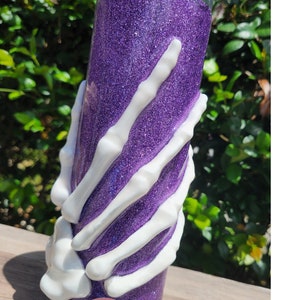 3D Glow In The Dark Skeleton Hand Tumbler