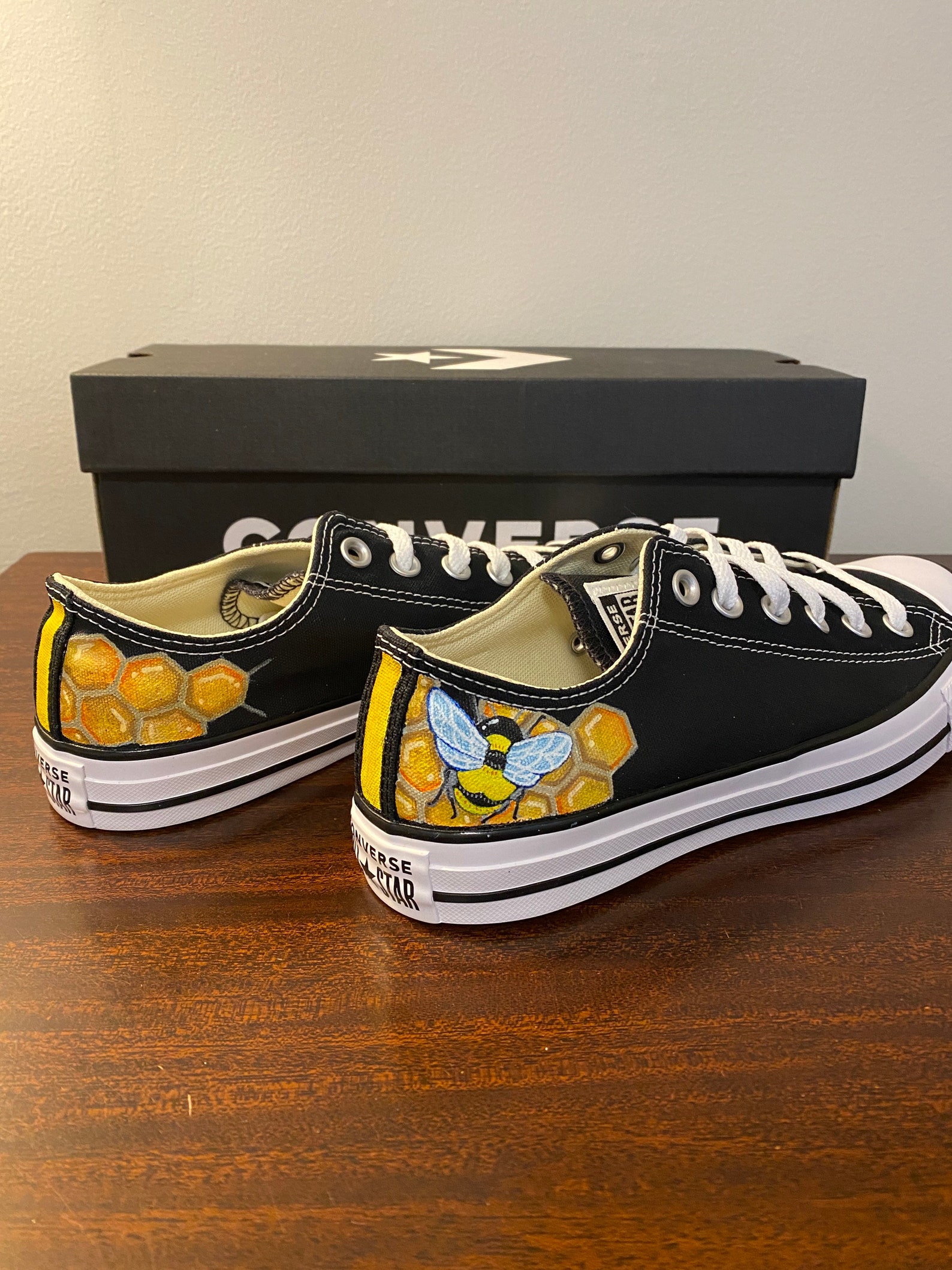 HONEY BEE CONVERSE adult Etsy